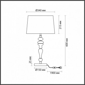 Настольная лампа декоративная Odeon Light Homi 5040/1T в Нытве - nytva.mebel24.online | фото 4