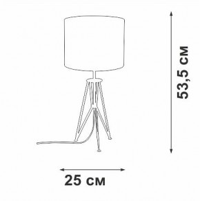 Настольная лампа декоративная Vitaluce V2834 V2834-1/1L в Нытве - nytva.mebel24.online | фото 2