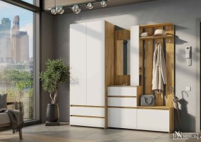НЕКСТ 1 Вешалка с зеркалом + Шкаф 2-х ств. с ящиками в Нытве - nytva.mebel24.online | фото