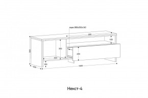 НЕКСТ - 4 Тумба ТВ в Нытве - nytva.mebel24.online | фото 2