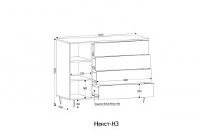 НЕКСТ - К3 Комод в Нытве - nytva.mebel24.online | фото 2