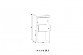 НИКОЛЬ 25 Шкаф 5-ти створчатый в Нытве - nytva.mebel24.online | фото 7