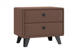 НИКОЛЬ Тумба широкая 2 ящика (шоколад) в Нытве - nytva.mebel24.online | фото