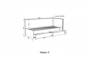 НИЛЬС - 3 Кровать с ортопедом 900 в Нытве - nytva.mebel24.online | фото 2
