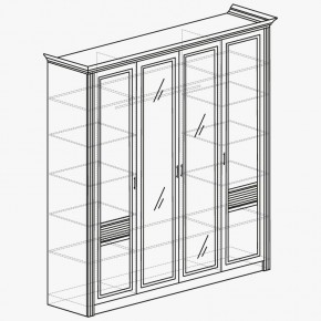 ОРЛЕАН Спальный гарнитур (модульный) ясень белый в Нытве - nytva.mebel24.online | фото 5