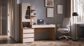 ПИФАГОР Стол компьютерный (дуб вотан/кашемир) в Нытве - nytva.mebel24.online | фото