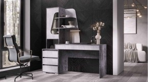 ПИФАГОР Стол компьютерный (цемент светлый/цемент темный) в Нытве - nytva.mebel24.online | фото