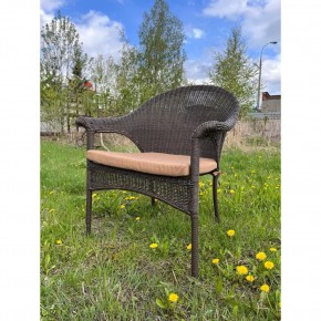 Плетеное кресло LV-140B-Brown с подушкой в комплекте в Нытве - nytva.mebel24.online | фото