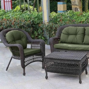 Плетеный комплект для отдыха LV-520BG Brown/Green в Нытве - nytva.mebel24.online | фото 3