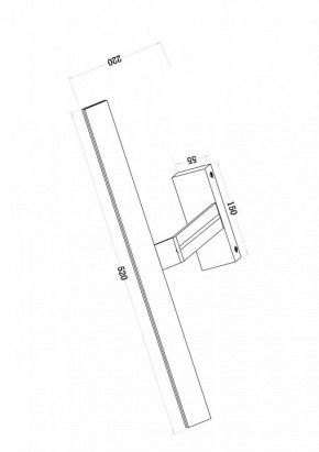 Подсветка для зеркала Maytoni Decart MIR010WL-L12W4K в Нытве - nytva.mebel24.online | фото 3