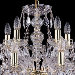 Подвесная люстра Bohemia Ivele Crystal 1411 1411/10+5/240/G/Leafs в Нытве - nytva.mebel24.online | фото 4