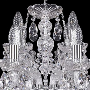 Подвесная люстра Bohemia Ivele Crystal 1411 1411/8+4/195/Ni в Нытве - nytva.mebel24.online | фото 4