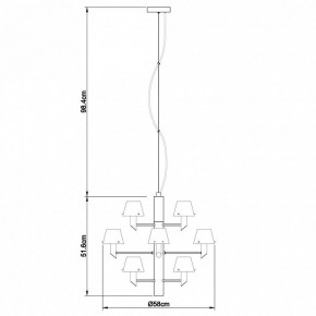 Подвесная люстра Divinare Albero 1680/02 LM-12 в Нытве - nytva.mebel24.online | фото 4