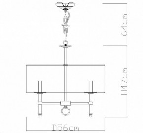 Подвесная люстра Divinare Candela 1162/01 LM-5 в Нытве - nytva.mebel24.online | фото 4