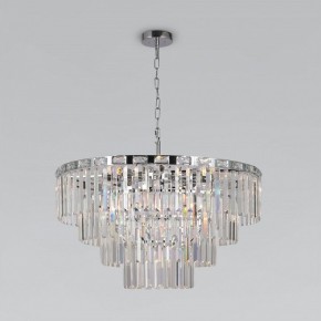 Подвесная люстра Eurosvet Elegante 10130/10 хром/прозрачный хрусталь Strotskis в Нытве - nytva.mebel24.online | фото 2