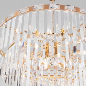 Подвесная люстра Eurosvet Elegante 10130/10 золото/прозрачный хрусталь Strotskis в Нытве - nytva.mebel24.online | фото 5