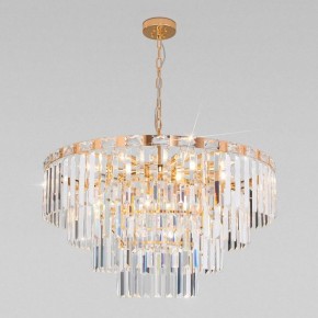 Подвесная люстра Eurosvet Elegante 10130/10 золото/прозрачный хрусталь Strotskis в Нытве - nytva.mebel24.online | фото 6