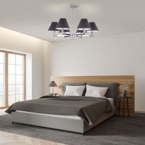 Подвесная люстра Eurosvet Peony 60136/6 хром/графит в Нытве - nytva.mebel24.online | фото 4