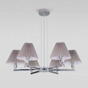 Подвесная люстра Eurosvet Peony 60136/6 хром/серый в Нытве - nytva.mebel24.online | фото 4