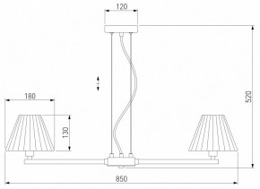 Подвесная люстра Eurosvet Peony 60136/8 хром/серый в Нытве - nytva.mebel24.online | фото 3