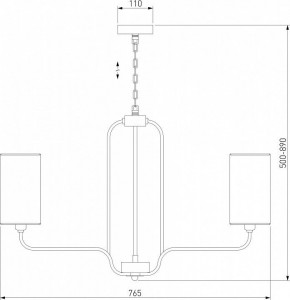Подвесная люстра Eurosvet Purezza 60128/6 хром в Нытве - nytva.mebel24.online | фото 4