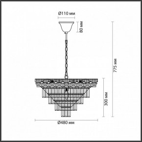 Подвесная люстра Lumion Esme 5233/8 в Нытве - nytva.mebel24.online | фото 4