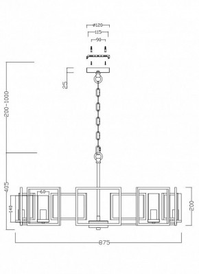 Подвесная люстра Maytoni Bowi H009PL-08G в Нытве - nytva.mebel24.online | фото 4