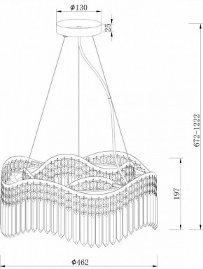 Подвесная люстра Maytoni Gracia DIA201PL-06G в Нытве - nytva.mebel24.online | фото 3