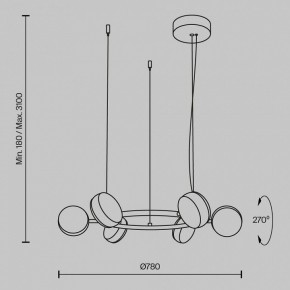 Подвесная люстра Maytoni Mind MOD299PL-L60BC3K в Нытве - nytva.mebel24.online | фото 4
