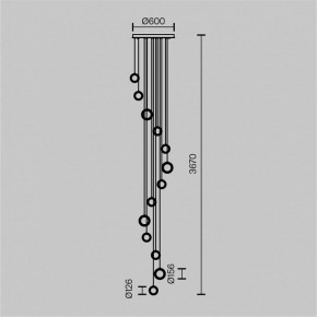 Подвесная люстра Maytoni Pharao MOD361PL-L58BS3K в Нытве - nytva.mebel24.online | фото 4