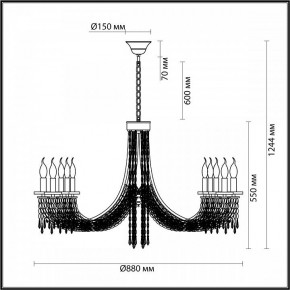 Подвесная люстра Odeon Light Capel 5063/10 в Нытве - nytva.mebel24.online | фото 5