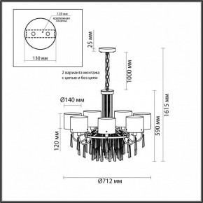 Подвесная люстра Odeon Light Nicole 4886/7 в Нытве - nytva.mebel24.online | фото 7