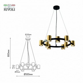 Подвесная люстра Rivoli Chloe Б0057929 в Нытве - nytva.mebel24.online | фото 5