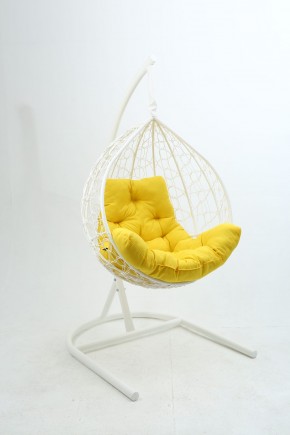 Подвесное кресло Бароло (белый/желтый) в Нытве - nytva.mebel24.online | фото