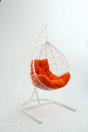Подвесное кресло Бароло (белый/оранжевый) в Нытве - nytva.mebel24.online | фото