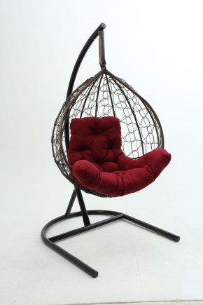 Подвесное кресло Бароло (коричневый/бордо) в Нытве - nytva.mebel24.online | фото