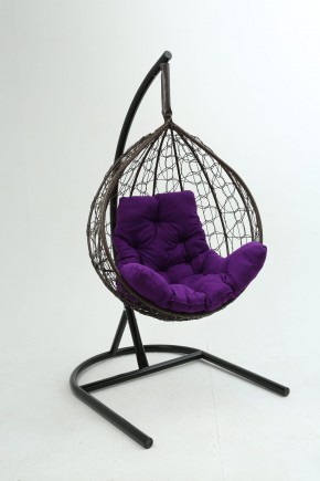 Подвесное кресло Бароло (коричневый/фиолетовый) в Нытве - nytva.mebel24.online | фото