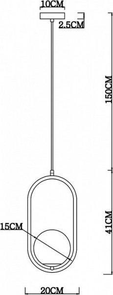 Подвесной светильник Arte Lamp Matisse A7745SP-1AB в Нытве - nytva.mebel24.online | фото 4
