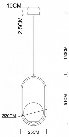 Подвесной светильник Arte Lamp Matisse A7746SP-1AB в Нытве - nytva.mebel24.online | фото 3