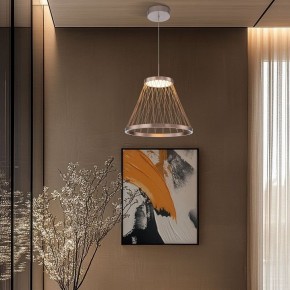 Подвесной светильник Eurosvet Cesta 40016/1 LED коричневый в Нытве - nytva.mebel24.online | фото 4