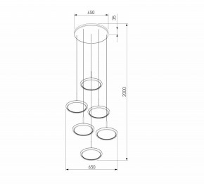 Подвесной светильник Eurosvet Crespella 90034/6 золото в Нытве - nytva.mebel24.online | фото 5