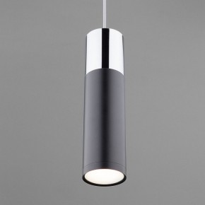 Подвесной светильник Eurosvet Double Topper 50135/1 LED хром/черный в Нытве - nytva.mebel24.online | фото 2