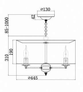 Подвесной светильник Maytoni Anna H007PL-04G в Нытве - nytva.mebel24.online | фото 4