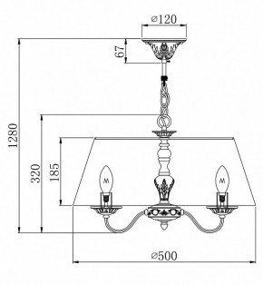 Подвесной светильник Maytoni Bouquet ARM023-PL-03-S в Нытве - nytva.mebel24.online | фото 4