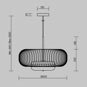 Подвесной светильник Maytoni Levitation MOD376PL-L30G3K в Нытве - nytva.mebel24.online | фото 5