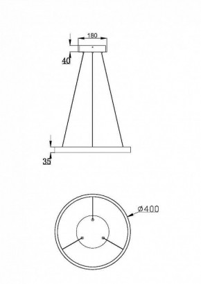 Подвесной светильник Maytoni Rim MOD058PL-L32BSK в Нытве - nytva.mebel24.online | фото 3