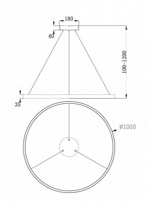 Подвесной светильник Maytoni Rim MOD058PL-L54BS4K в Нытве - nytva.mebel24.online | фото 4