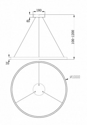 Подвесной светильник Maytoni Rim MOD058PL-L54W4K в Нытве - nytva.mebel24.online | фото 4