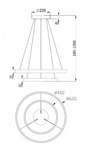 Подвесной светильник Maytoni Rim MOD058PL-L55BS4K в Нытве - nytva.mebel24.online | фото 7