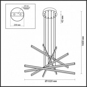 Подвесной светильник Odeon Light Rudy 3890/96L в Нытве - nytva.mebel24.online | фото 6